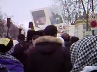 Manifestation du 24/01/09 à Paris Douha  Fin de la manif