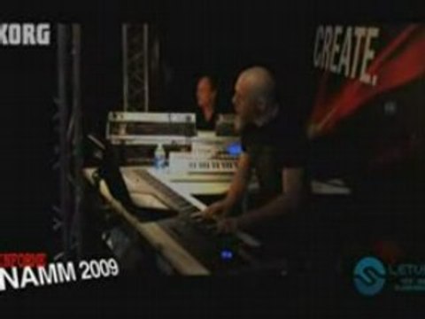 Korg avec Jack Hotop et Jordan Rudess au namm 2009