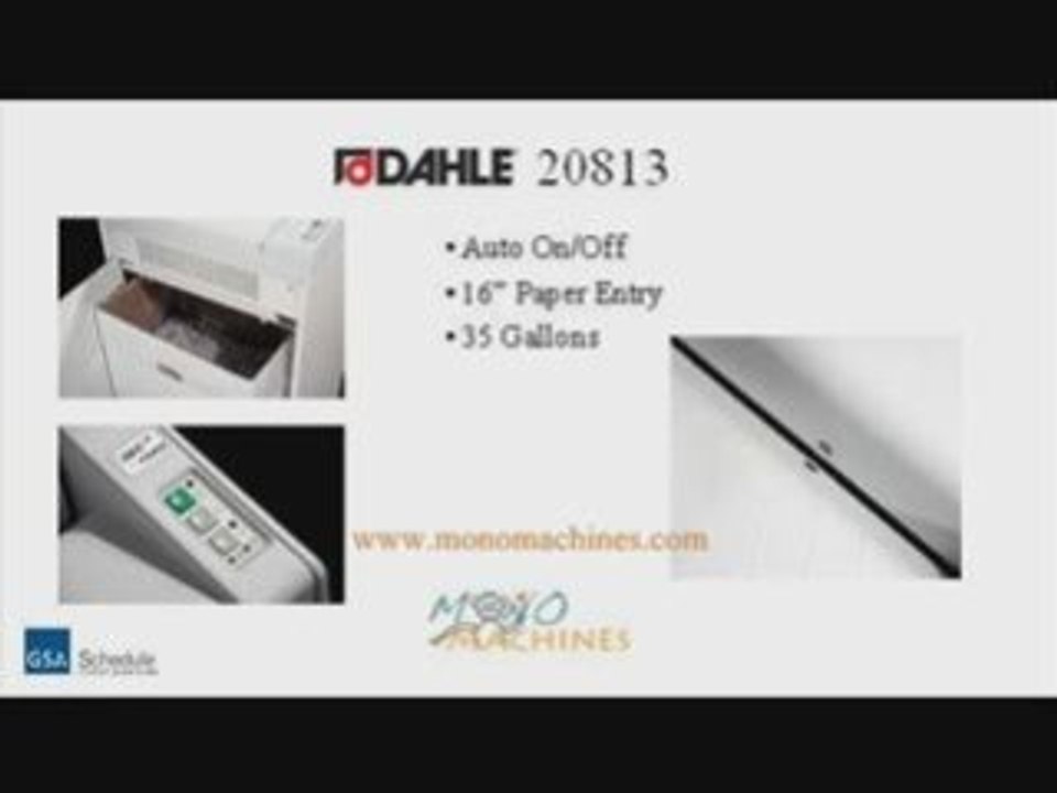 Dahle 20813 Cross Cut Paper Shredder - Tour