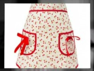 Jessie Steele Bib Ava Retro Cherries Apron