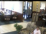 Footage of Mabank bank robbery suspect, earlier in the day