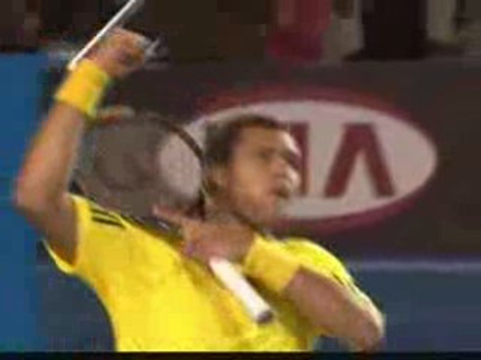 Tsonga Vs Blake  Australian Open 2009 1/8 final  tie-break