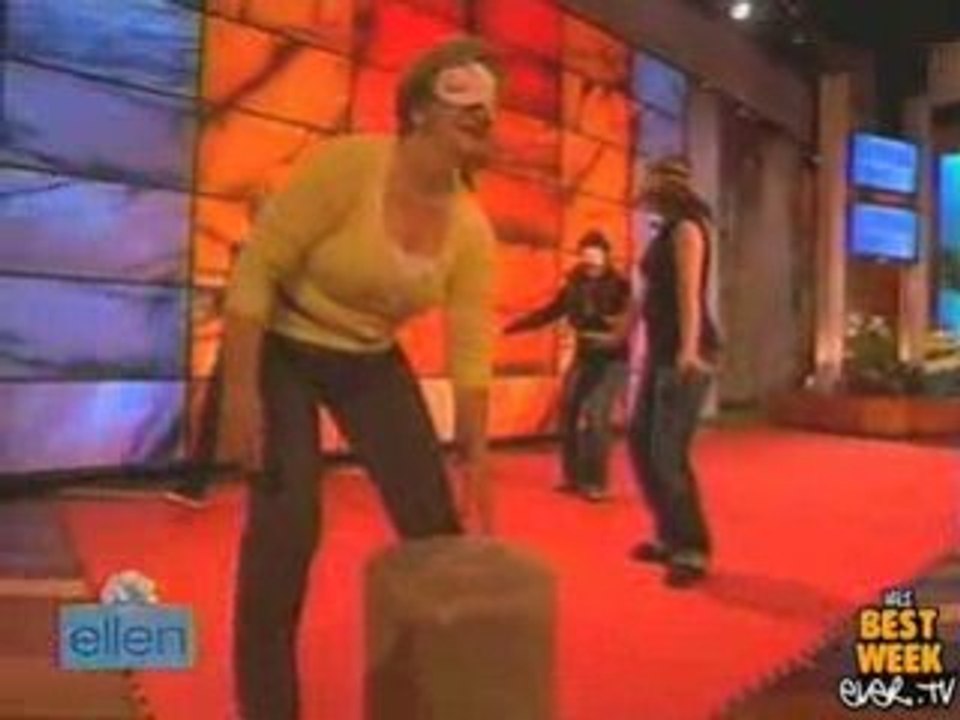 ICYMI - Blindfolded Musical Chairs on Ellen...Genius.