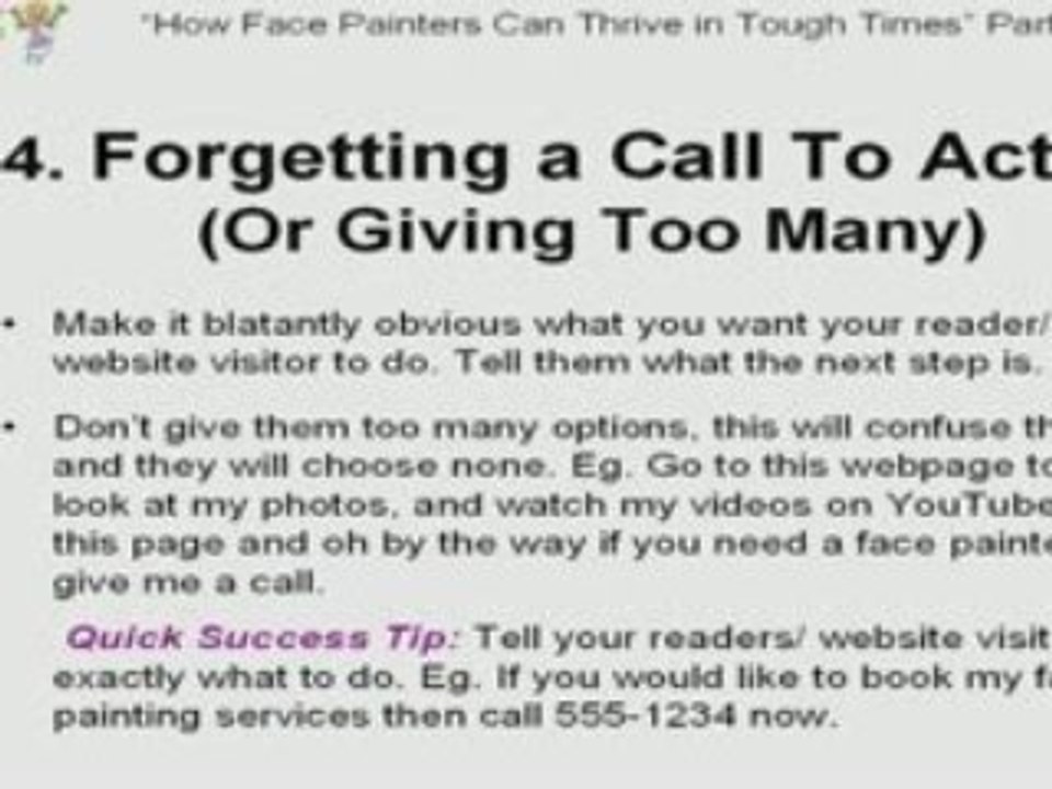 How Face Painters Can Thrive in Tough Times Part 8