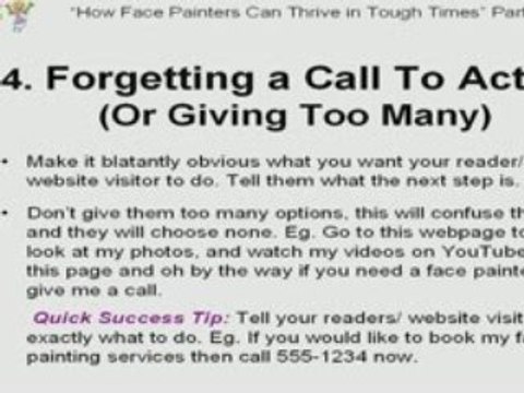 How Face Painters Can Thrive in Tough Times Part 8