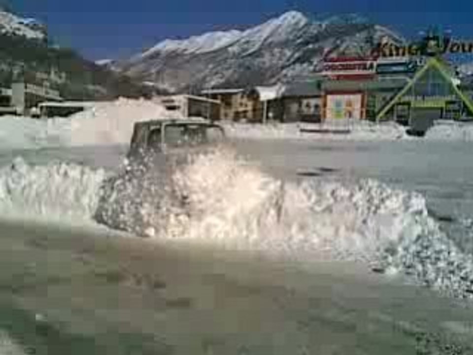 Mur de neige en santana