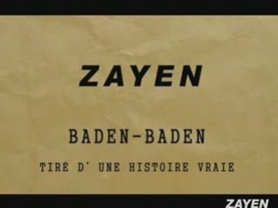 Zayen "Baden-Baden"clip KABYLE