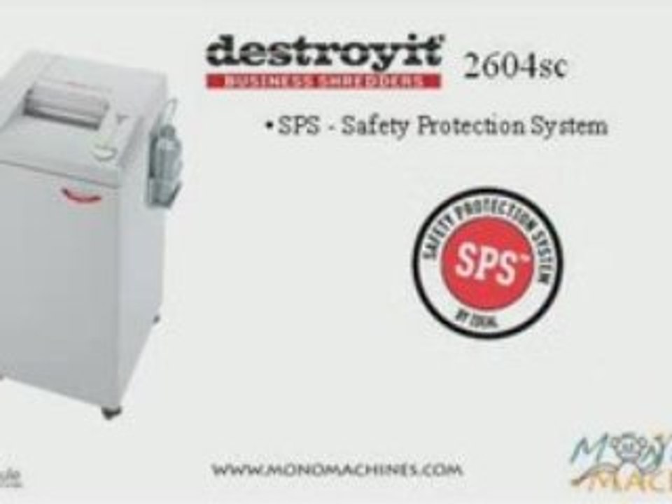 Destroyit 2604sc Strip-Cut Shredder - Tour