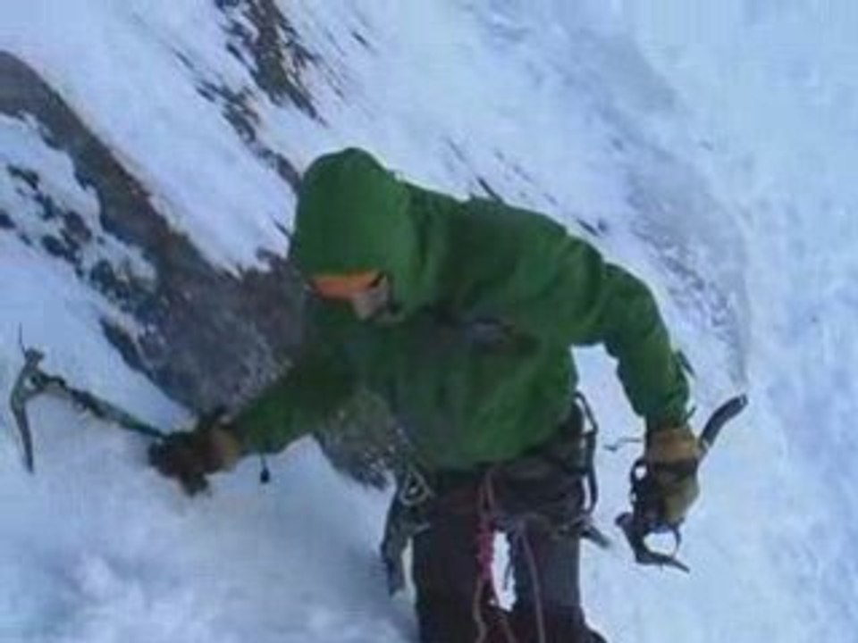 Ice climbing in lake Placid