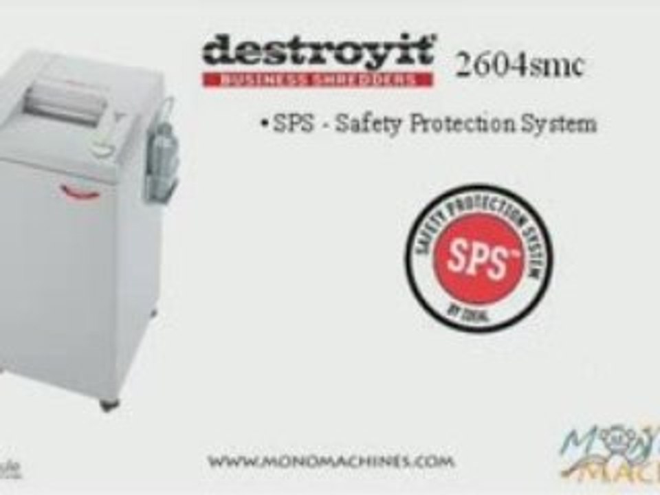 Destroyit 2604smc Super Micro-Cut High Security Shredder - T