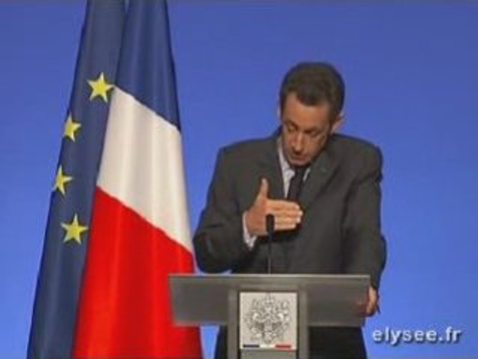 Discours du Président de la République - Presse - 23 janv.09