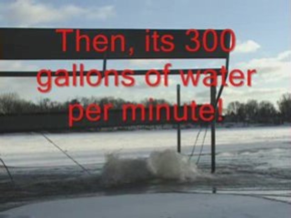 Flooding A Skating Rink for Lake and Pond De-Icer and NoIcer
