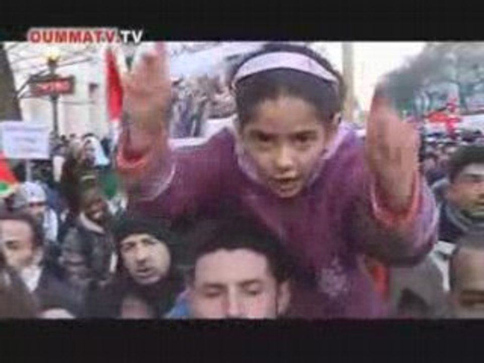 Manifestation contre le massacre de Gaza Paris Janvier 2009