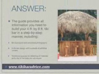 How to Build a Tiki Bar - What is included in the guide?