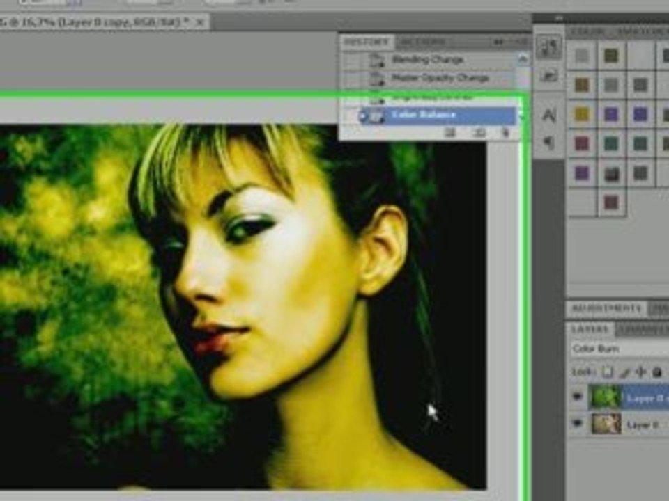 Fondre un visage dans le noir