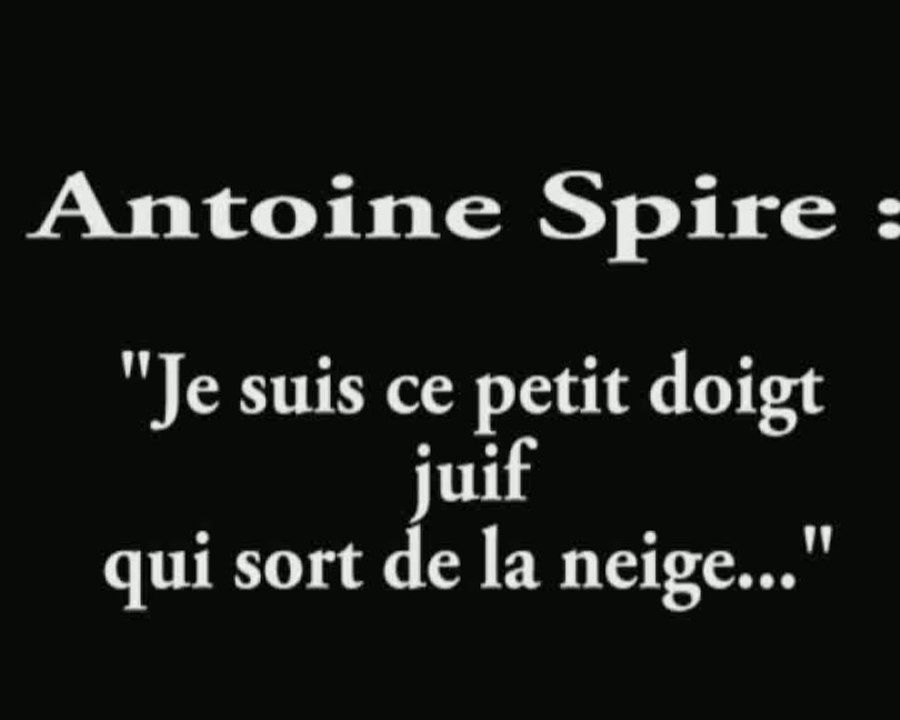 Antoine Spire : être juif