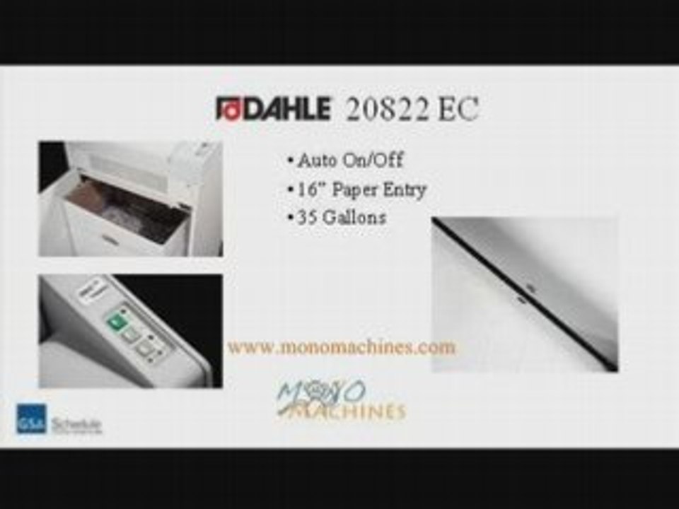 Dahle 20822 EC Cross Cut Paper Shredder Tour