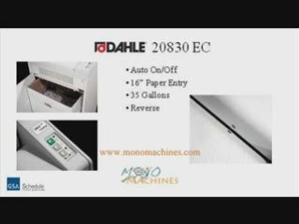 Dahle 20830 EC Cross Cut Paper Shredder Tour