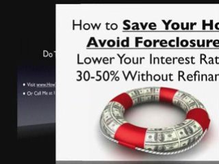 Preventing Foreclosure