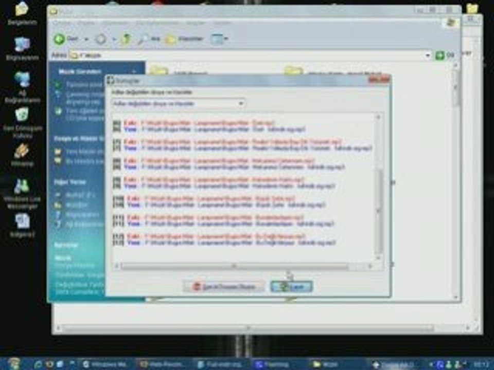 Dosya / Klasör adlarını düzenleme
