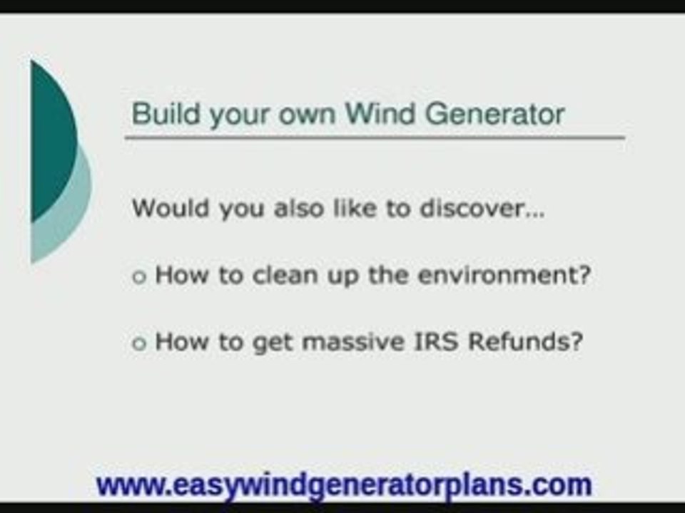 How to build a wind turbine and go green