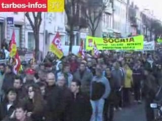 Manifestation à Tarbes 29 janvier 2009