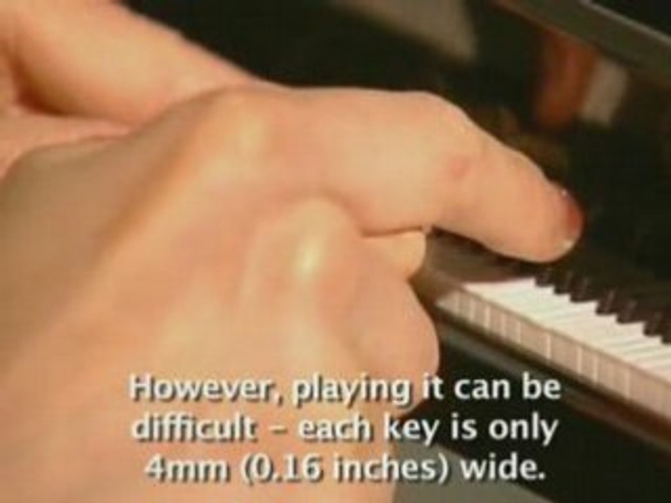 Plus petit piano au monde