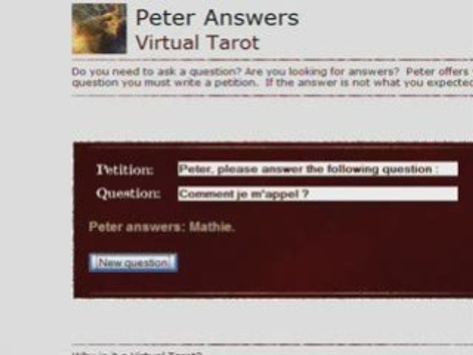 Présentation Peter Answers - piégez vos amis
