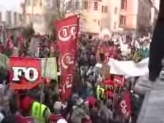 Chambery demonstration 1-29-09