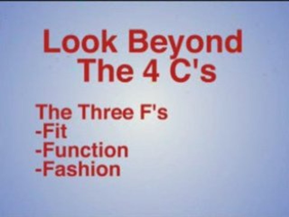 3F's - Blueprint To The Perfect Engagement ring