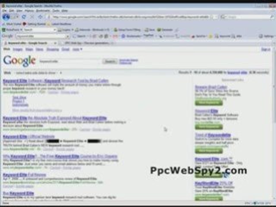 Ppc Web Spy Scam? Brad Callen Shows PpcWebSpy Platinum Work.