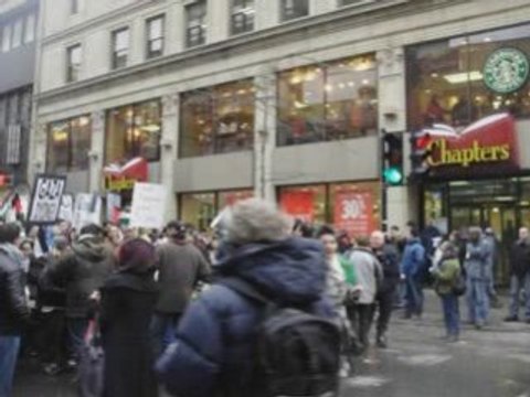 Manif pour Gaza du 28 décembre 2008 à Montréal