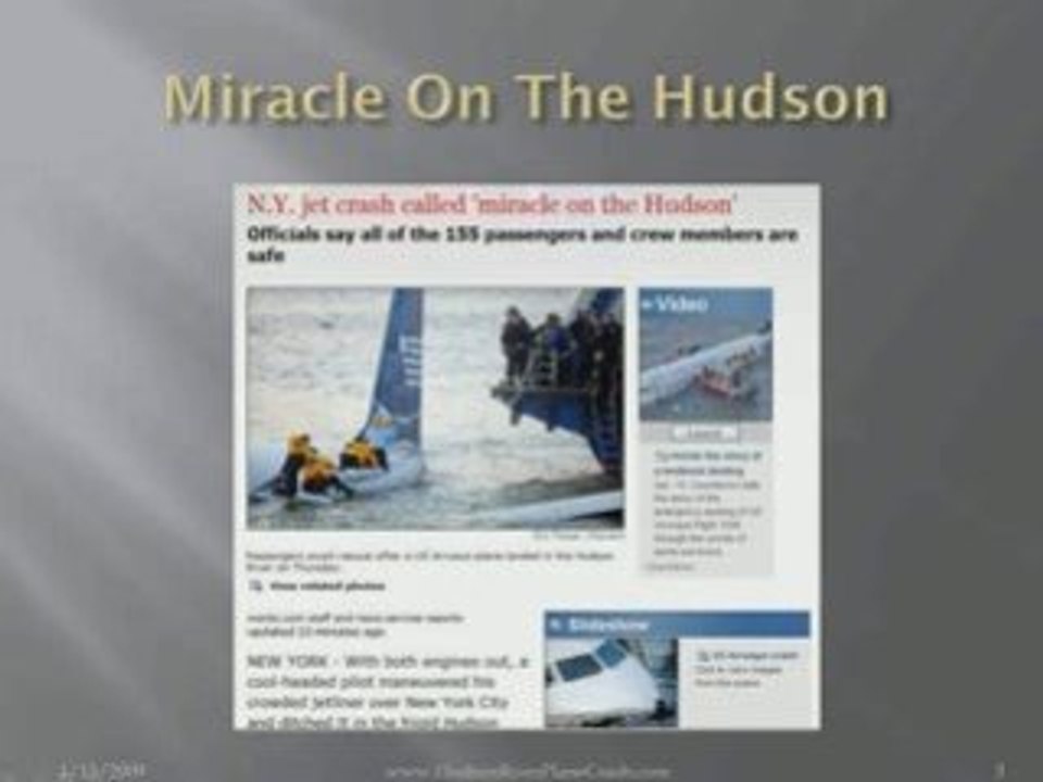 Hudson River Plane Crash - An American Hero – Pilot Sully