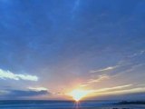 What a Beautiful Sunset in Jeju Island beach.