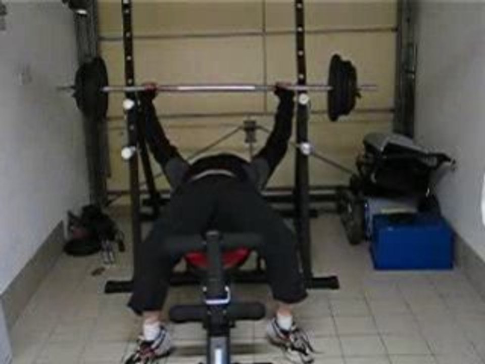 Test au développé couché, 1x100kg (2ème série)