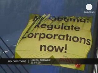 Manifestation à Davos