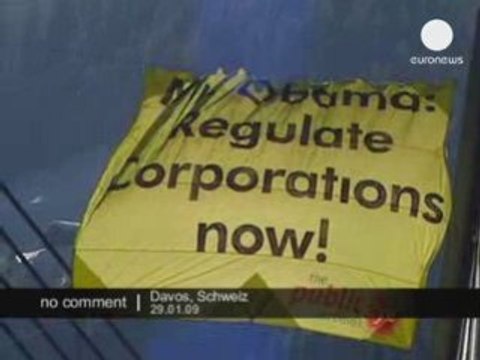 Manifestation à Davos