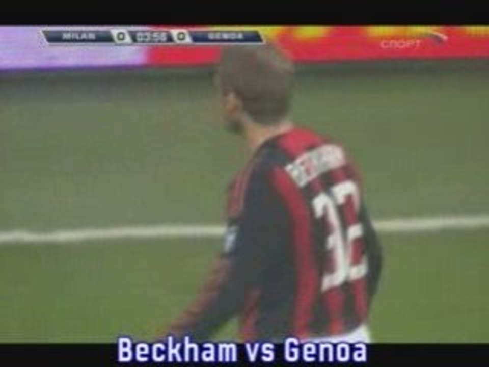 David Beckham vs Genoa