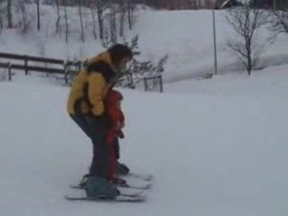 Très grande descente à ski