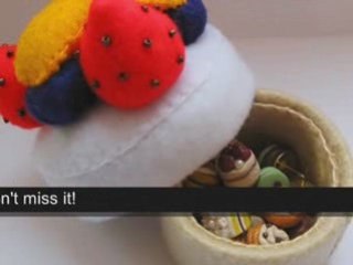 Valentine Special Happy Trinket Box Felt Fruit Cake ...
