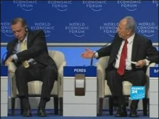 erdogan vs shimon peres - tension au G8
