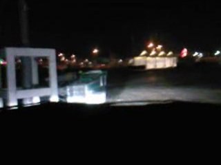 drift sur neige en s3 sur un parking