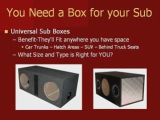 Car Subwoofer Boxes and Custom Enclosures-What is Best?