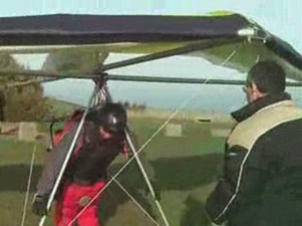 Vol en parapente a st brieuc.mon 1 er vol en delta