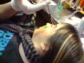 Lisa piercing a l'arcade