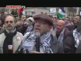 Manifestation contre les crimes de guerre d'Israël