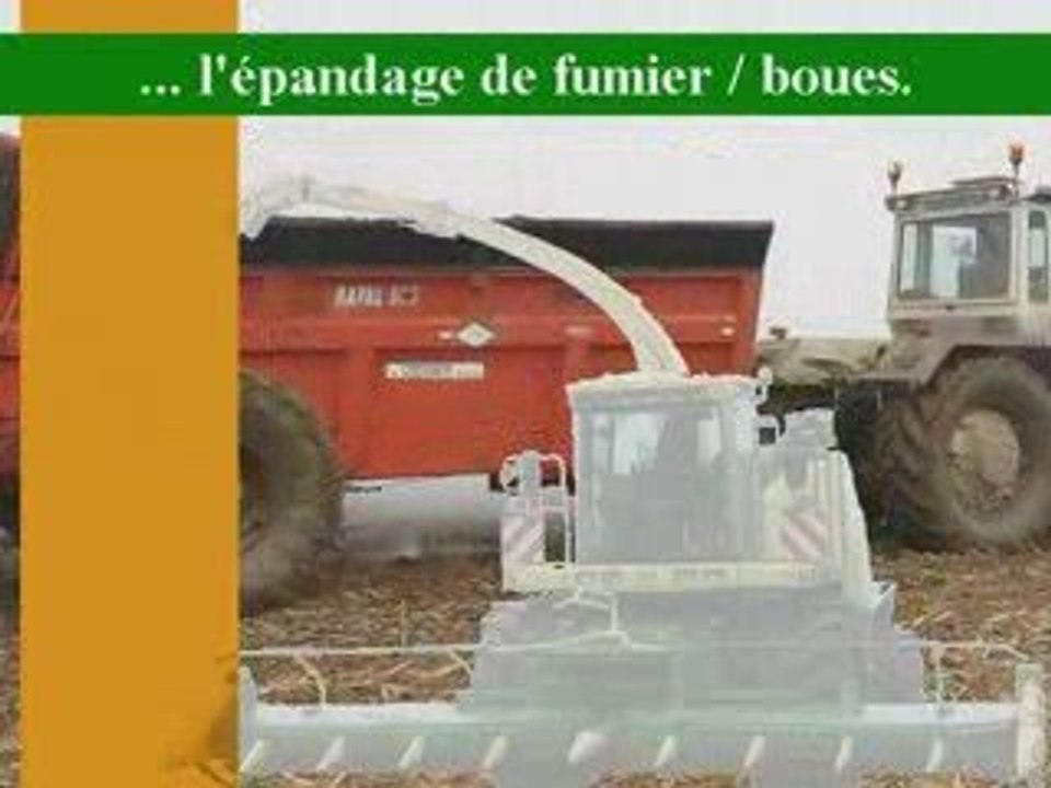 SARL CHESNOT présente l'épandage de fumier / boues.