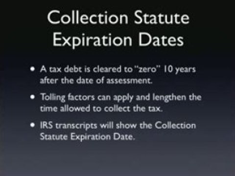 Tax attorney explains IRS collection statute of limitations