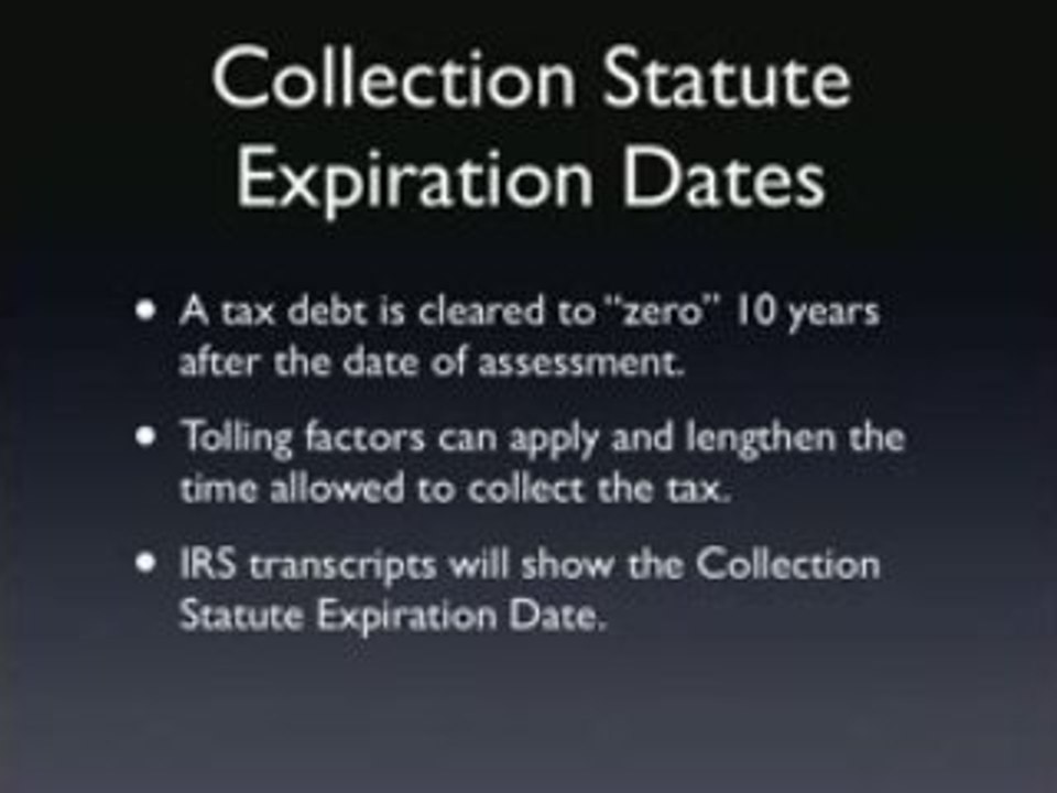 Tax attorney explains IRS collection statute of limitations