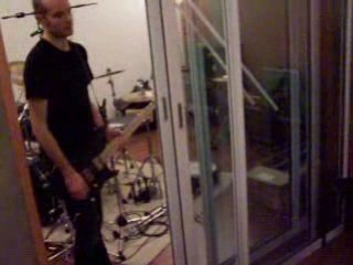 Enregistrement des guitares de IN RECOIL